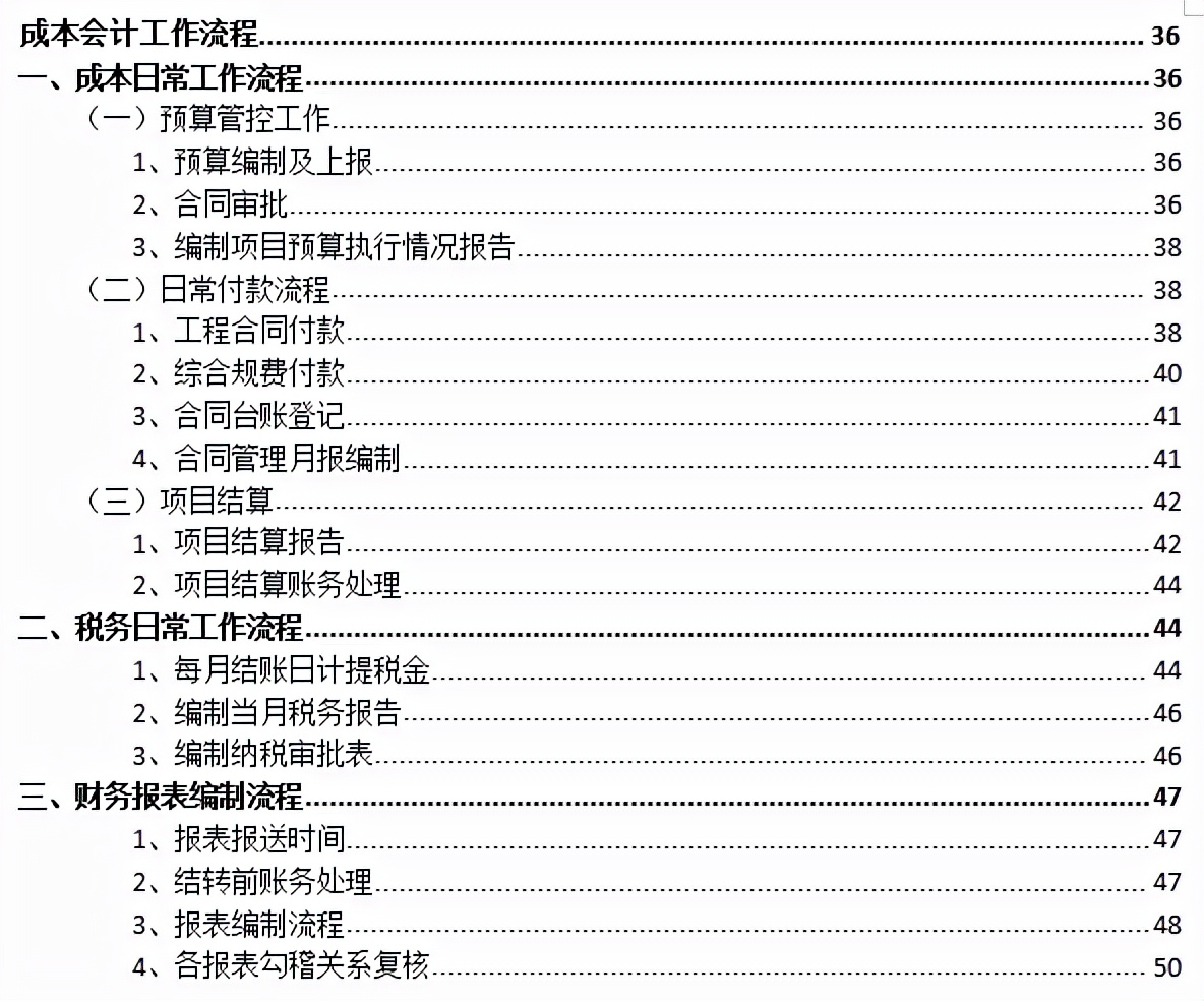 8年老會計耗時21天整理：57頁房地產財務各崗位工作流程，純干貨